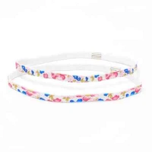 Girls Elastic2 Bandeau Floral Coloured Hair Accessories - Picture 1 of 4
