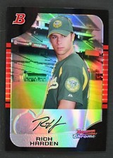 2005 Bowman Chrome #57 Rich Harden Refractor Oakland Athletics