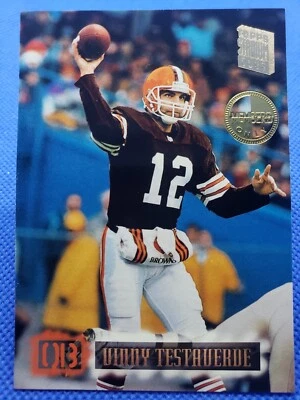 1994 Topps Stadium Club VINNY TESTAVERDE Members Only card CLEVELAND BROWNS #75 - Image 1 of 2