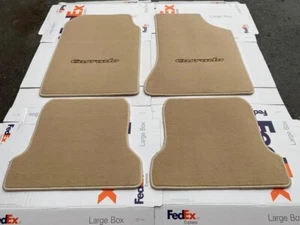 For VW Corrado G 60 Floor mats carpet Tan Beige Black Letter set of4 LHD 1988-95 - Picture 1 of 3