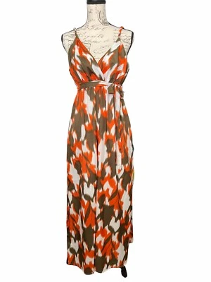 Imanimo Maternity Dress Womens S Multicolor Maxi Strap Belted Lightweight Artsy - Image 1 of 4