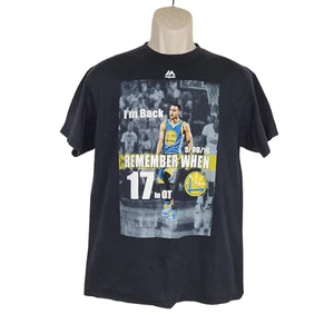Stephen Curry MVP T Shirt Medium Golden State Warriors Short Sleeve 1st Majestic - Picture 1 of 7