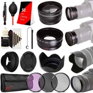 Complete Filter & Lens Hood Set for Canon 50mm f1.8, 40mm 2.8 & 24mm f2.8 Lenses - Photo 1 sur 11