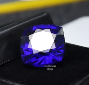 10 Ct Natural Flawless Ceylon Sapphire Cushion Cut CERTIFIED Blue Loose Gemstone - Picture 1 of 7