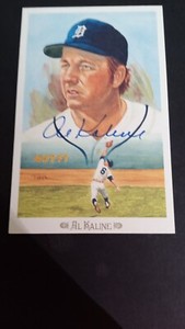 Al Kaline Signed Perez Steele Celebration Post Card