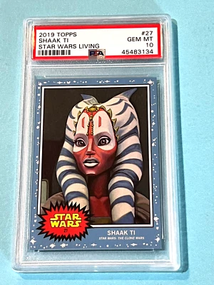 Shaak Ti 2019 Topps Star Wars Living Set #27 PSA 10 GEM MINT*The Clone Wars 3134 - Image 1 of 2