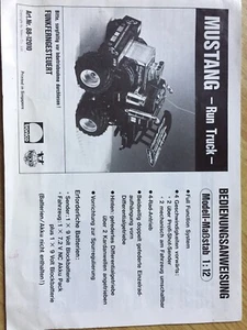 Anleitung/Booklet/Instructions for *Nikko RC Crazy Horse Monster Truck* -Starcom - Bild 1 von 5