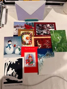 9 Assorted Vintage Christmas Cards. - Picture 1 of 5