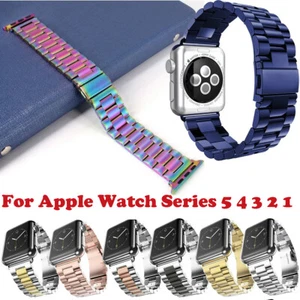 Moda Acero Inoxidable Pulsera Correa Para Apple Watch 7 6 5 4 3 41/45 - Imagen 1 de 41