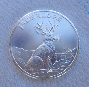 1/2 oz. JACKALOPE - Kryptozoologie Serie 30mm rund .999 Feinsilber - Bild 1 von 4