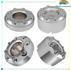4 For Ford F250 F350 Superduty Chrome 4X4 Front & Rear Center Wheel Hub Caps - Picture 1 of 9