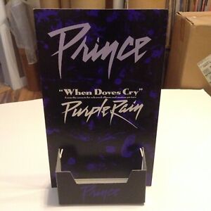 PRINCE REVOLUTION 1984 WHEN DOVES CRY 7" RECORD STORE COUNTER STAND-UP DISPLAY 