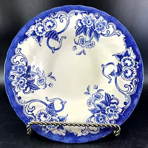 HTF B/W 1960s Chelsea Garden Bloomingdales Bowl 8.75" Myott Priced Set of 4 - Picture 1 of 9