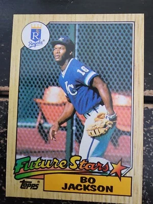 BO JACKSON ROOKIE 1987 Topps BASEBALL RC FUTURE STARS #170 Royals Raiders! ESTADO PERFEITO - Imagem 1 de 3