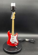 Fender Stratocaster Electric Guitar Lamp, Red, 15.5” Tall