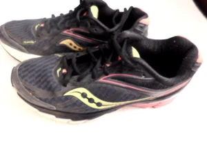 Saucony Ride 8 Damen-Laufschuhe Walking schwarz Leichtathletik Turnschuhe Größe 9 - Bild 1 von 8