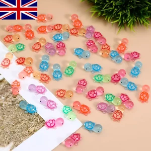 1-50pcs Mini Resin Turtle Luminous Tiny Turtles Glow in the Dark Miniature - Picture 1 of 5