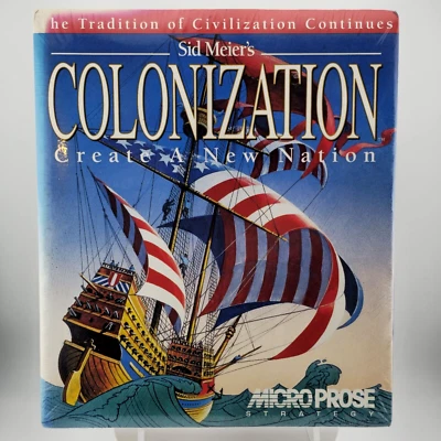 Sid Meier's Colonization, 1994, Big Box, New & Sealed - Image 1 of 4