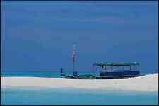 647074 White Sand And Turquoise Ocean In The Maldives Islands A4 Photo Print