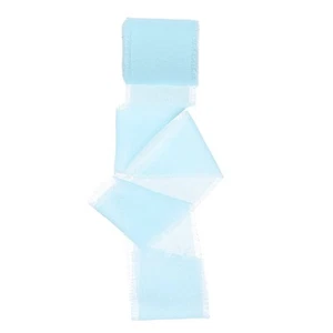 Chiffon Satin Ribbons, 1.6 Inch x 5.5 Yards for Decor, Sky Blue - Picture 1 of 7