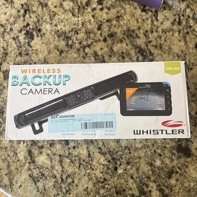 Digital Wireless Solar Powered Backup Camera & Monitor By Whistler WBU-800 - NEW - Image 1 of 3