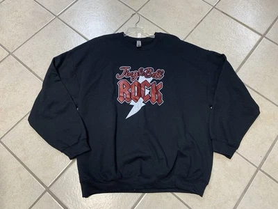 Sudadera para mujer talla 2XL negra y roja metálica Jingle Bell Rock gráfica nueva con etiquetas Foto 1 de 2