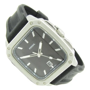 Orologio da polso uomo Fossil XXL caucciù acciaio inox data ES-5980 5ATM Bat nuovo S329 - Foto 1 di 2