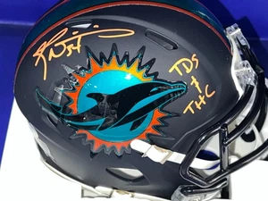 RICKY WILLIAMS MIAMI DOLPHINS  TD'S & THC  PSA AUTHEN SIGNED RIVALRY MINI HELMET - Picture 1 of 2