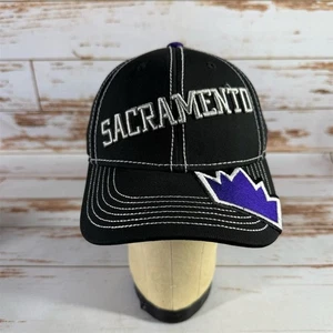 Adidas Sacramento Kings Youth Snapback Hat Black Adjustable Cap - Picture 1 of 6