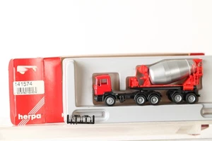 Herpa 1:87 141574 MAN Betonmischer rot in OVP (338227) - Picture 1 of 5