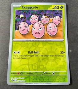 Pokemon 151 Exeggcute Reverse Holo Common Card 102/165 NM - Picture 1 of 1