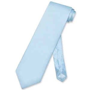 Corbata Biagio 100 % SEDA Sólida Color AZUL BEBÉ Para Hombre - Imagen 1 de 2