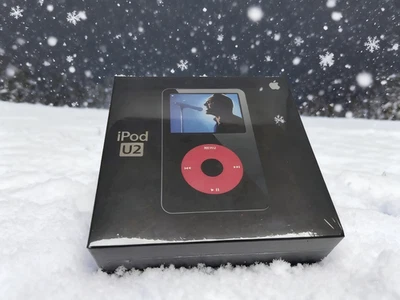 New-Apple iPod Classic Vdieo 5th Generation U2 Special Edition Black/Red 128 GB - Image 1 of 4