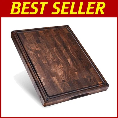 Tabla de cortar | Bo de corte de grano de extremo de nogal negro Foto 1 de 4