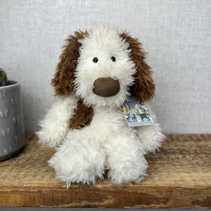 Jellycat Medium Angora Poppy Welpe - lockiger Fellaufnäher Welpe braun & cremefarben nicht mehr produziert - Bild 1 von 12