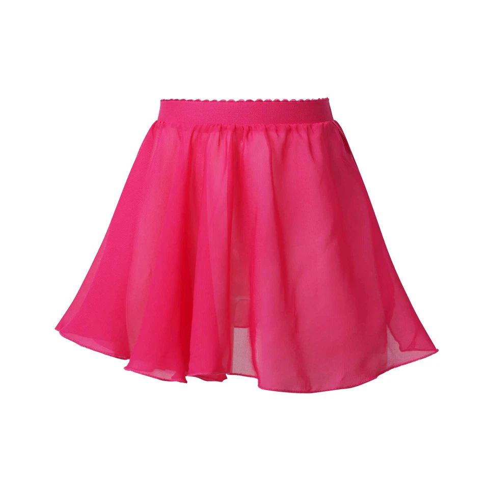 Saias de balé femininas chiffon puxar elástico cintura vestido de dança tutu bailarina - Imagem 1 de 1