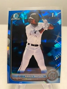 2022 Bowman Sapphire Kahlil Watson 1st Bowman BCP-3 - Picture 1 of 1