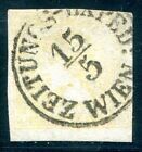 AUSTRIA 1851 7 stamped SILK PAPER ATTEST FERCHENBAUER VÖB (H6629