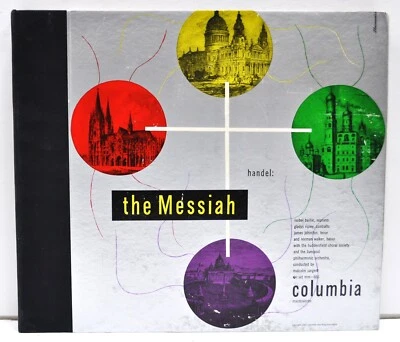 HANDEL  "The Messiah Volumes 1 and 2"  78RPM  19 Disc Set  Columbia  MM-666 - Image 1 of 4