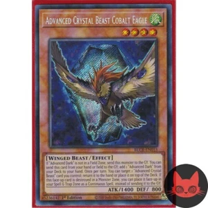 Yugioh Fortgeschrittene Kristallungeheuer Kobalted Eagle BLCR-DE015 Secret Rare 1. Auflage NM - Bild 1 von 1