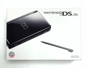 Used Nitendo DS Lite Rare Asian Release + Extra Battery! - Jet Black Color - Picture 1 of 2