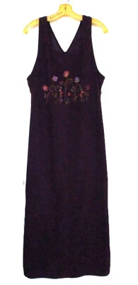 Maxi Vestido Jersey Amanda Smith Talla MED Bordado Flores De Colección NUEVO con Etiqueta Foto 1 de 4