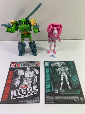 Transformers War For Cybertron Siege - SPRINGER &ARCEE Action Figures Complete Cover