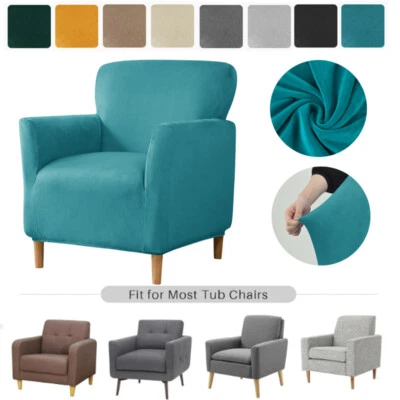 Sofabezüge Samt Bankett-Sessel-Schonbezüge Stretch-Stuhlhussen, Armlehnen Schutz - Bild 1 von 4