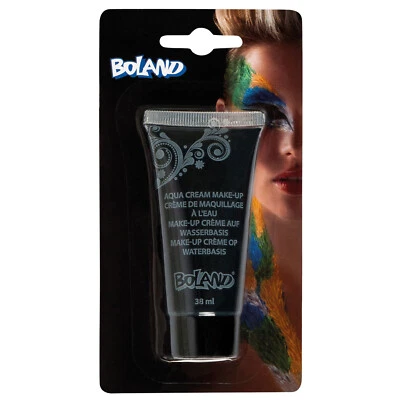 BOLAND AQUA MAKE UP SCHWARZ Halloween Karneval Vampir Kostüm Party Schminke Farbe Creme