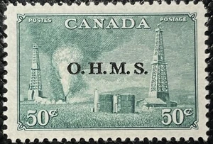 CANADA NO O11, OHMS OFFICIAL, OIL WELL VF MINT H, (KF47) - Imagen 1 de 2