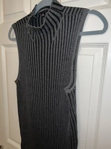 ROCK & REPUBLIC Womens Size XL Sleeveless Mini Sweater Dress Tunic body con top - Picture 1 of 9