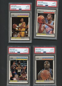 1987 Fleer Basketball PSA 8 Singles All New Slabs Scratch Free Quantity Discount