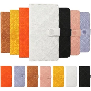 Luxury Leather Totem Wallet Cover Case For A06 A56 A36 A26 A25 A15 A04 A16 A54 - Picture 1 of 19