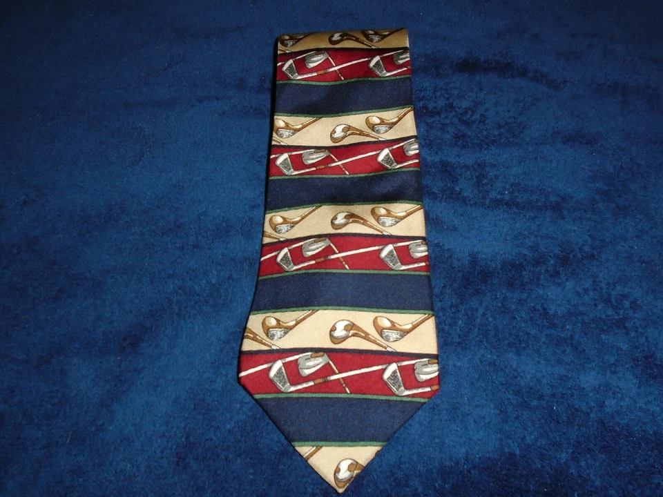 Palos de golf Roundtree & York con corbata para el cuello multicolor para hombre Foto 1 de 1